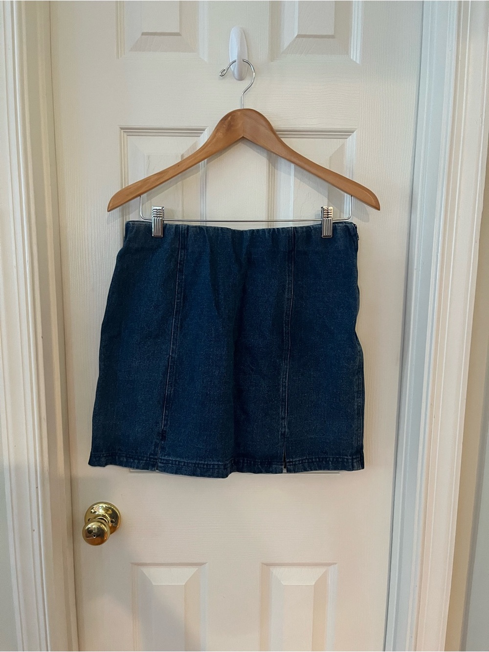 Love Riche Dark Blue Denim Mini Skirt